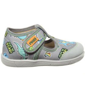 PINKI PATOFNE POLUOTVORENE DINO SIVA ZA DEČAKE